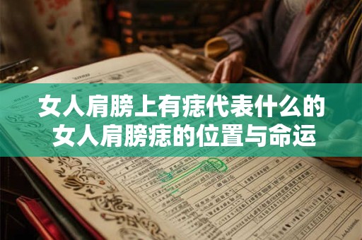 女人肩膀上有痣代表什么的 女人肩膀痣的位置与命运图解