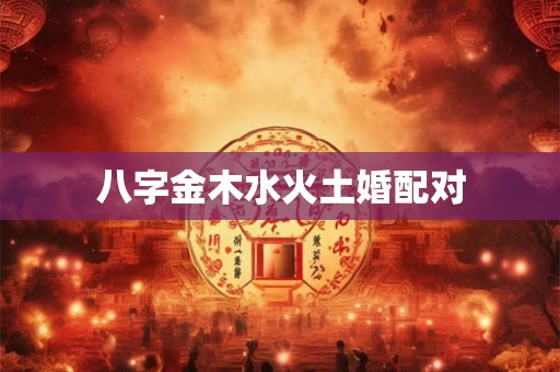 八字金木水火土婚配对