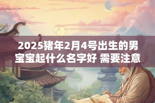 2025猪年2月4号出生的男宝宝起什么名字好 需要注意什么