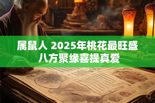 属鼠人 2025年桃花最旺盛 八方聚缘喜提真爱