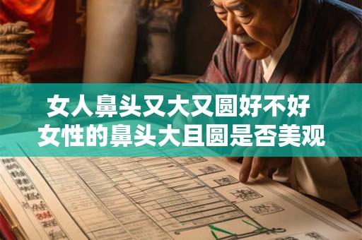 女人鼻头又大又圆好不好 女性的鼻头大且圆是否美观