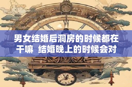 男女结婚后洞房的时候都在干嘛  结婚晚上的时候会对你做啥