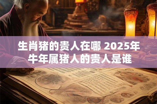生肖猪的贵人在哪 2025年 牛年属猪人的贵人是谁