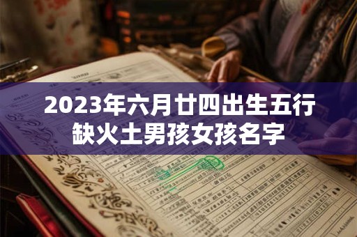 2023年六月廿四出生五行缺火土男孩女孩名字