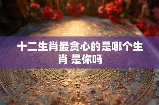 十二生肖最贪心的是哪个生肖 是你吗