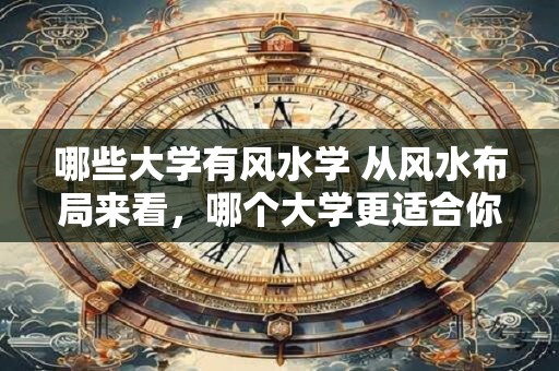 哪些大学有风水学 从风水布局来看，哪个大学更适合你