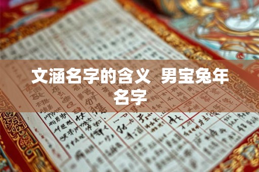 文涵名字的含义  男宝兔年名字