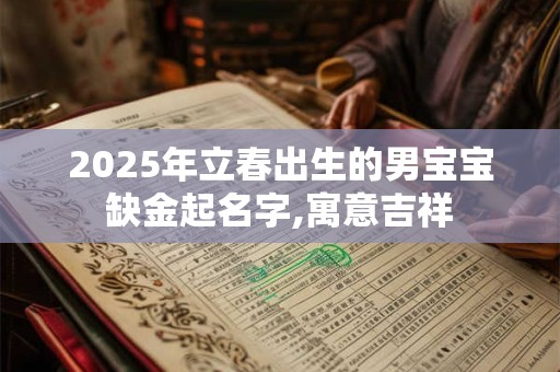 2025年立春出生的男宝宝缺金起名字,寓意吉祥