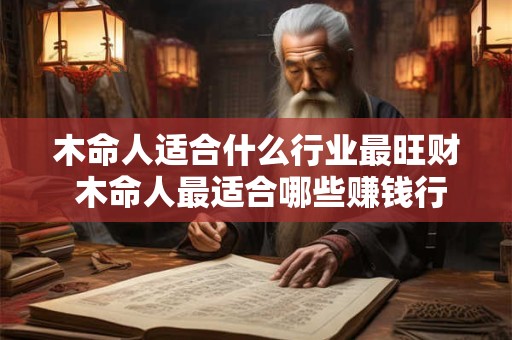 木命人适合什么行业最旺财 木命人最适合哪些赚钱行业