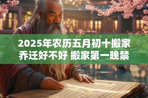 2025年农历五月初十搬家乔迁好不好 搬家第一晚禁忌