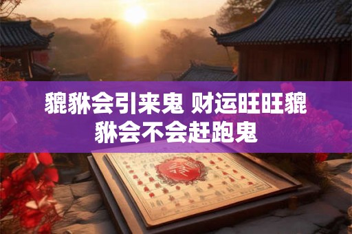 貔貅会引来鬼 财运旺旺貔貅会不会赶跑鬼
