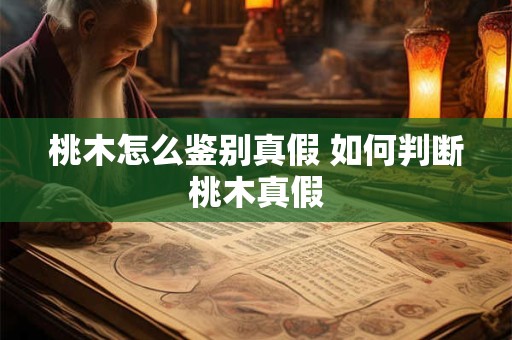 桃木怎么鉴别真假 如何判断桃木真假