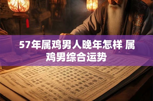 57年属鸡男人晚年怎样 属鸡男综合运势