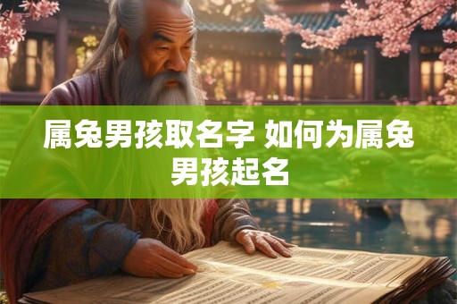 属兔男孩取名字 如何为属兔男孩起名