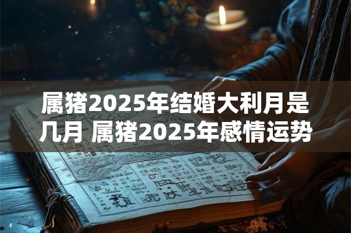 属猪2026年结婚大利月是几月 属猪2026年感情运势 属猪2026年结婚大利月是几月 属猪2026年感情运势