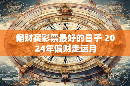 偏财买彩票最好的日子 2024年偏财走运月