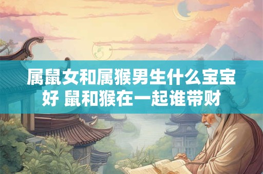 属鼠女和属猴男生什么宝宝好 鼠和猴在一起谁带财