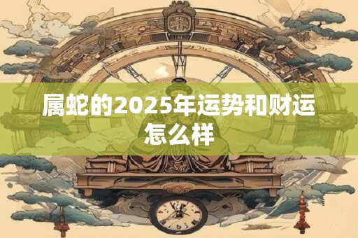 属蛇的2025年运势和财运怎么样 属蛇的2025年运势和财运怎么样