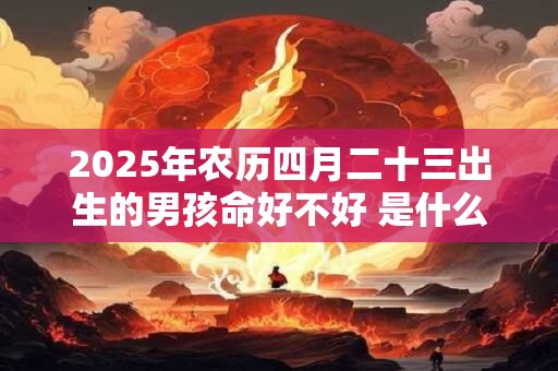 2025年农历四月二十三出生的男孩命好不好 是什么命 2025年农历四月二十三出生的男孩命好不好 是什么命