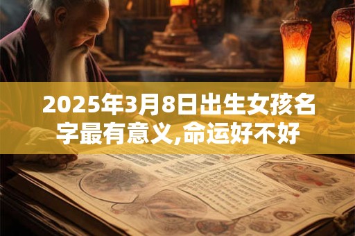 2025年3月8日出生女孩名字最有意义,命运好不好