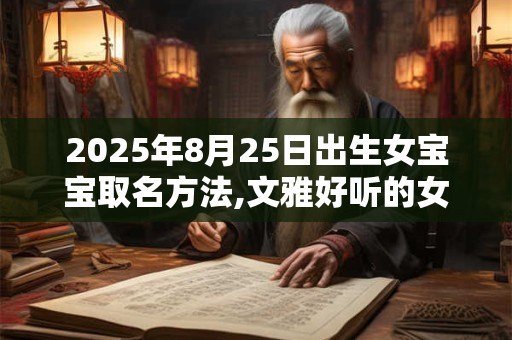 2025年8月25日出生女宝宝取名方法,文雅好听的女宝宝名字