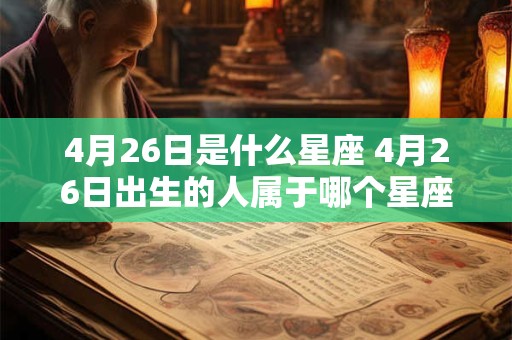 4月26日是什么星座 4月26日出生的人属于哪个星座 4月26日是什么星座 4月26日出生的人属于哪个星座