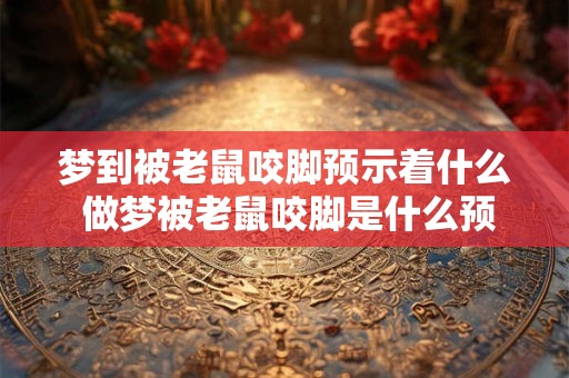 梦到被老鼠咬脚预示着什么 做梦被老鼠咬脚是什么预兆