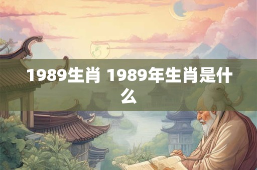 1989生肖 1989年生肖是什么
