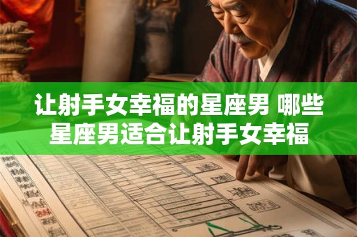 让射手女幸福的星座男 哪些星座男适合让射手女幸福