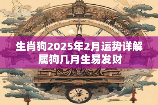生肖狗2025年2月运势详解 属狗几月生易发财 生肖狗2025年2月运势详解 属狗几月生易发财