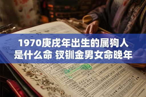 1970庚戌年出生的属狗人是什么命 钗钏金男女命晚年如何