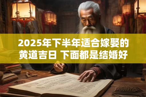 2025年下半年适合嫁娶的黄道吉日 下面都是结婚好日子
