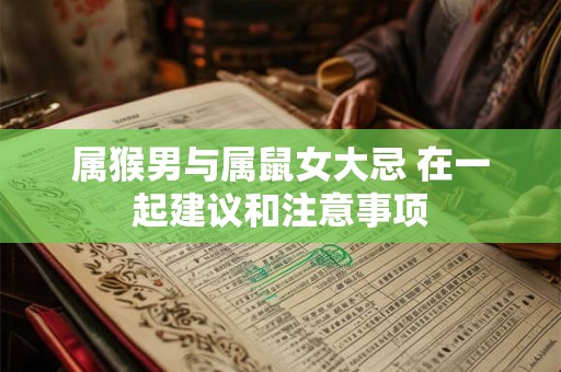 属猴男与属鼠女大忌 在一起建议和注意事项
