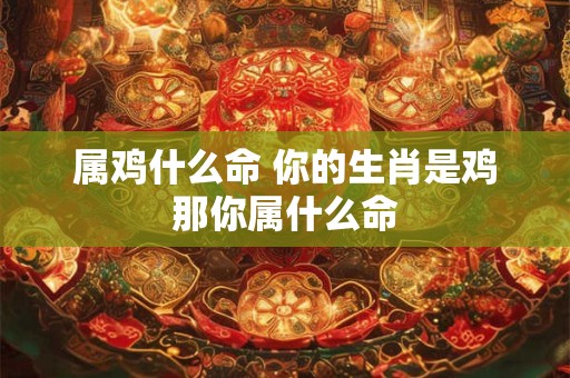 属鸡什么命 你的生肖是鸡那你属什么命