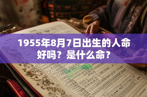 1955年8月7日出生的人命好吗？是什么命？