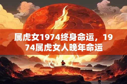 属虎女1974终身命运，1974属虎女人晚年命运
