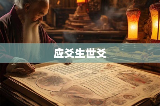 应爻生世爻