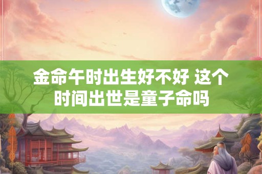 金命午时出生好不好 这个时间出世是童子命吗