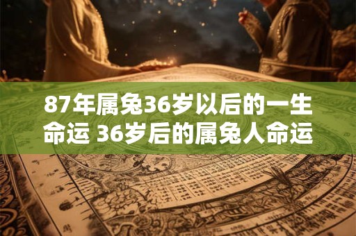 87年属兔36岁以后的一生命运 36岁后的属兔人命运如何