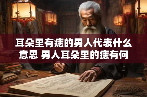 耳朵里有痣的男人代表什么意思 男人耳朵里的痣有何含义