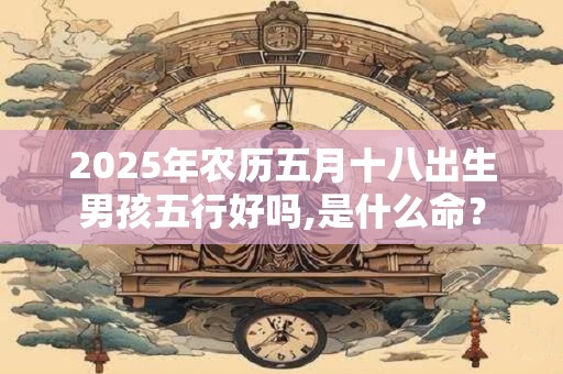 2025年农历五月十八出生男孩五行好吗,是什么命？