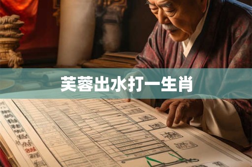 芙蓉出水打一生肖