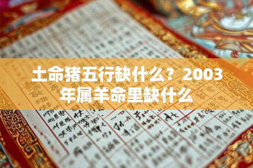 土命猪五行缺什么?2003年属羊命里缺什么 土命猪五行缺什么?2003年属羊命里缺什么