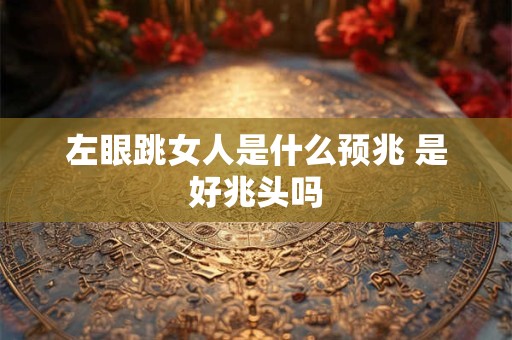 左眼跳女人是什么预兆 是好兆头吗