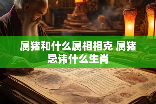 属猪和什么属相相克 属猪忌讳什么生肖 属猪和什么属相相克 属猪忌讳什么生肖