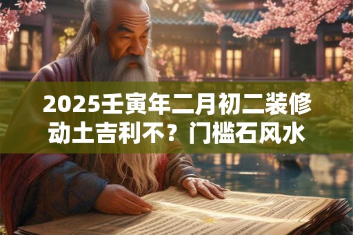 2025壬寅年二月初二装修动土吉利不？门槛石风水