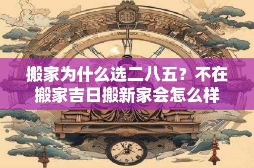 搬家为什么选二八五？不在搬家吉日搬新家会怎么样