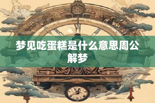 梦见吃蛋糕是什么意思周公解梦