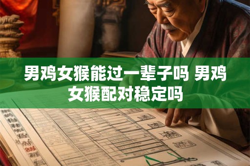 男鸡女猴能过一辈子吗 男鸡女猴配对稳定吗
