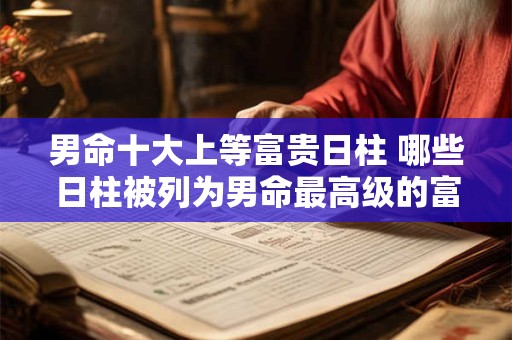 男命十大上等富贵日柱 哪些日柱被列为男命最高级的富贵日柱